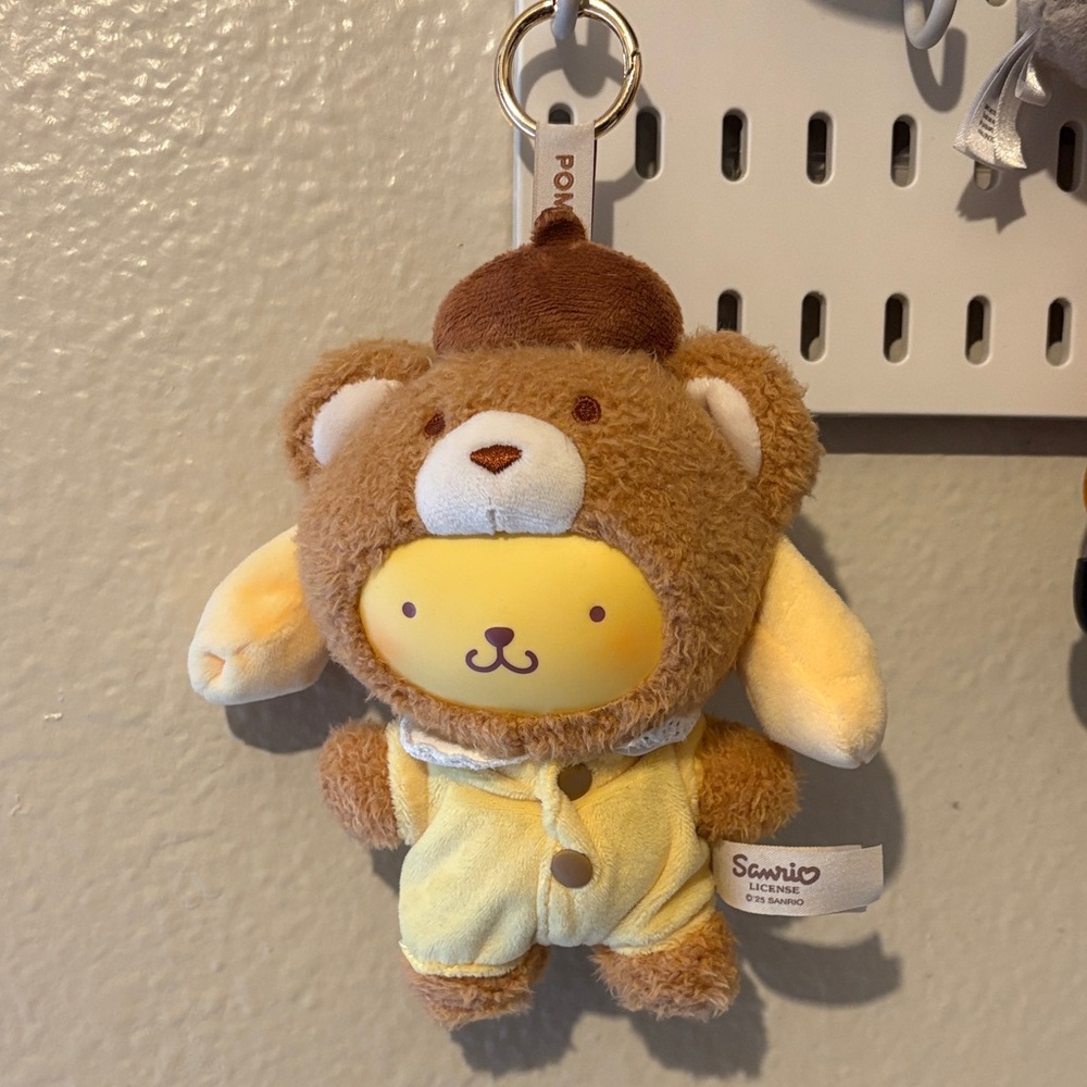 Sanrio hello kitty and friends pompompurin pudding latte plush pendant